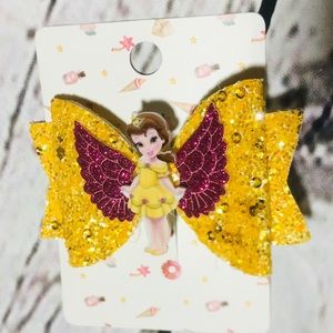 3Bows X $15 or 1X$7 Hand Made 👸🏻Belle📚Hair clip